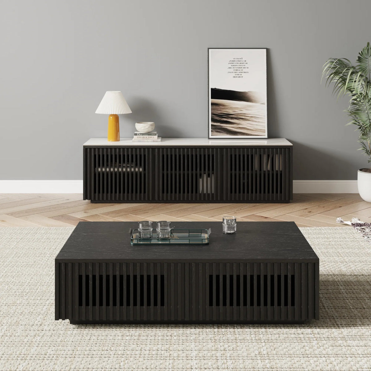 Aeolus 150 cm Modern Wood TV Stand - Exclusivia