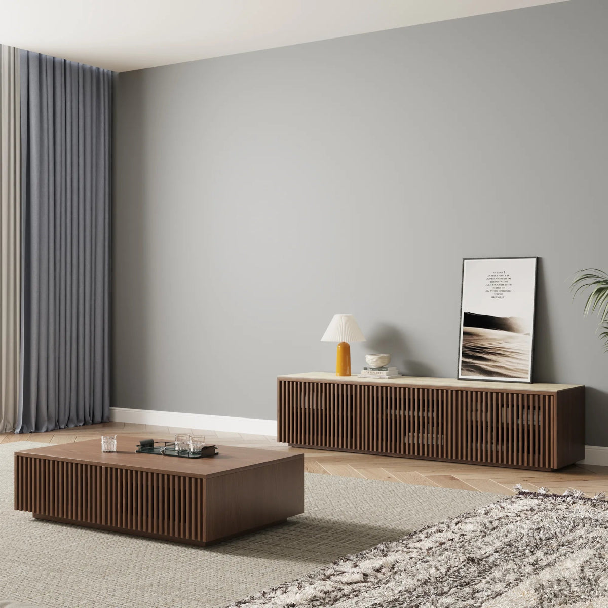 Aeolus 150 cm Modern Wood TV Stand - Exclusivia