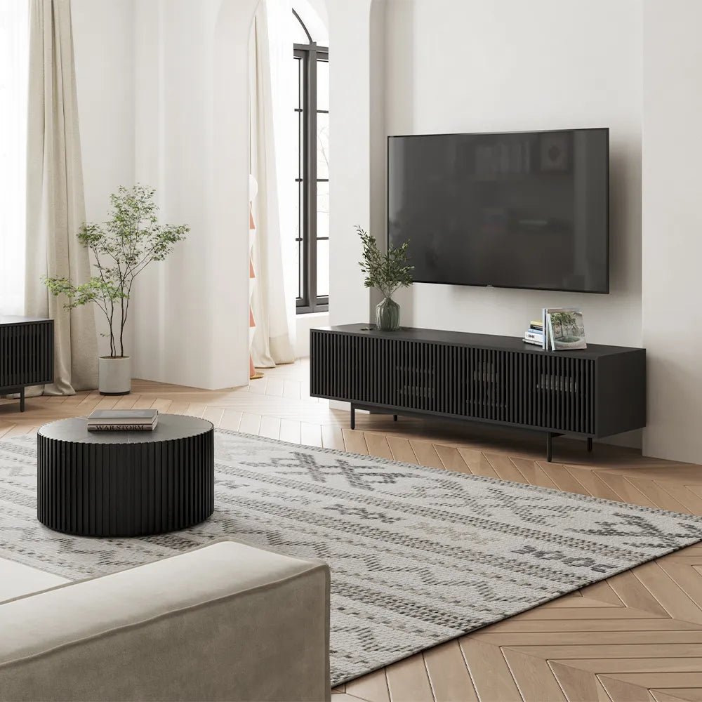 Aeolus 200 cm Mid - Century Media Console - Exclusivia