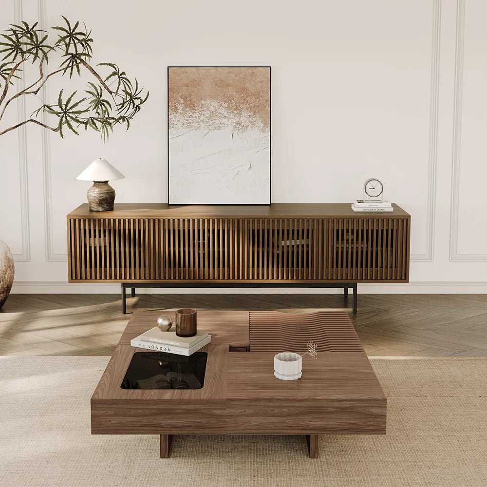 Aeolus 200 cm Mid - Century Media Console - Exclusivia