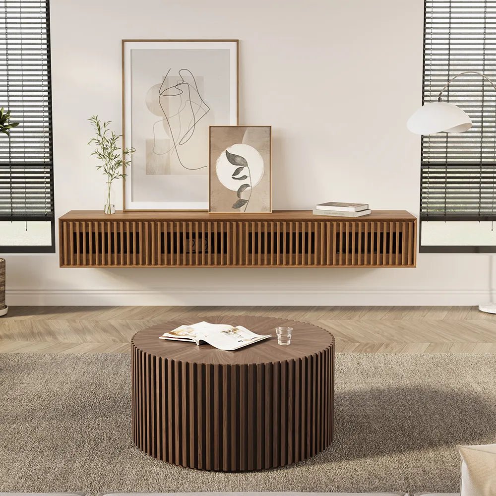 Aeolus 200 cm Mid - Century Media Console - Exclusivia