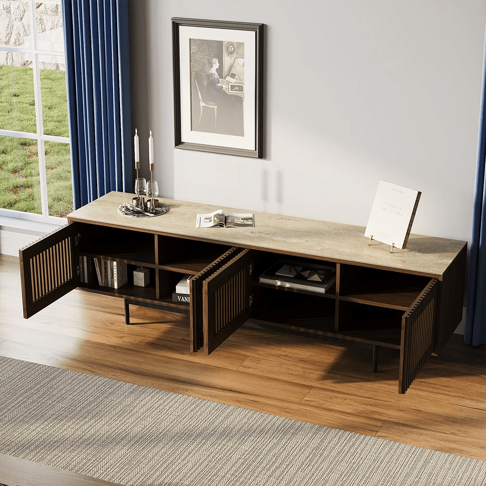 Aeolus 200 cm Mid - Century Media Console - Exclusivia