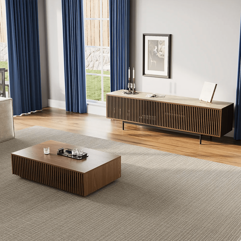 Aeolus 200 cm Mid - Century Media Console - Exclusivia