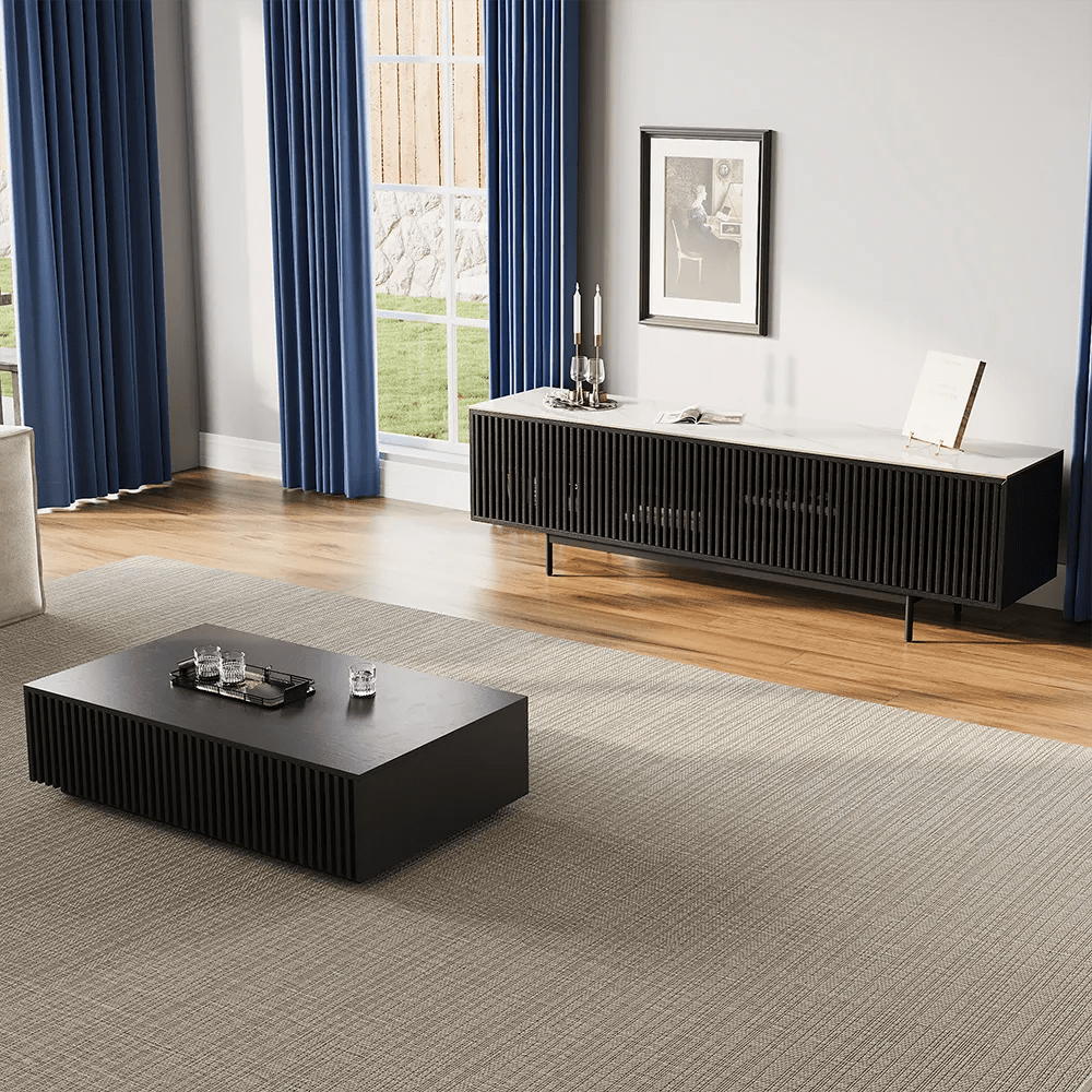 Aeolus 200 cm Mid - Century Media Console - Exclusivia