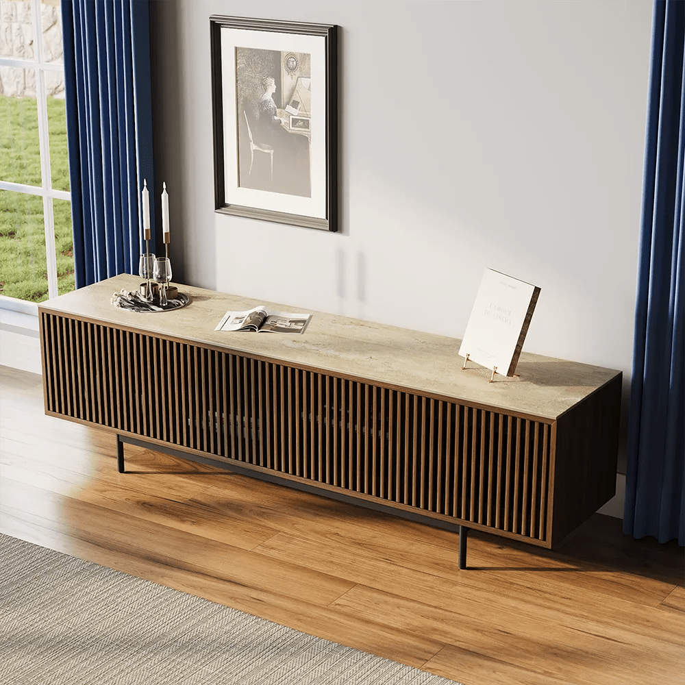 Aeolus 200 cm Mid - Century Media Console - Exclusivia