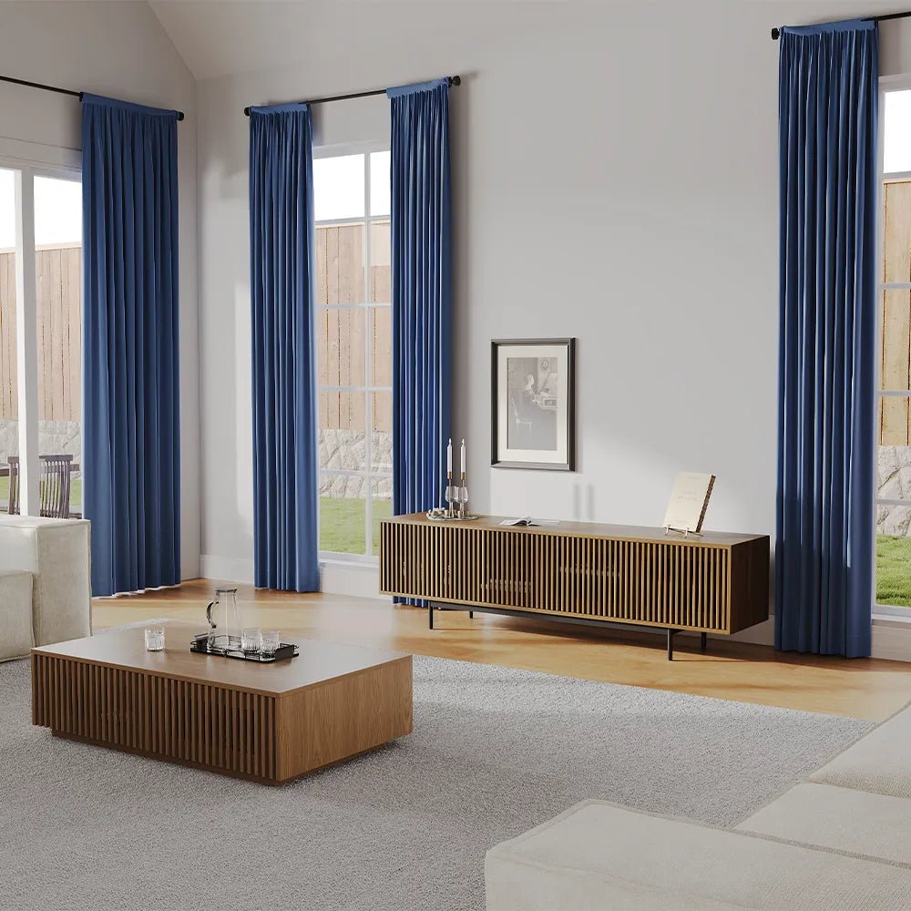 Aeolus 200 cm Mid - Century Media Console - Exclusivia