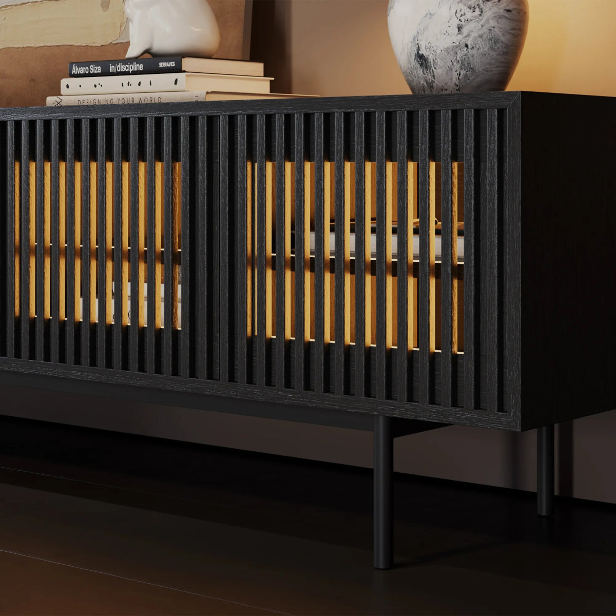 Aeolus 200 cm Mid - Century Media Console - Exclusivia