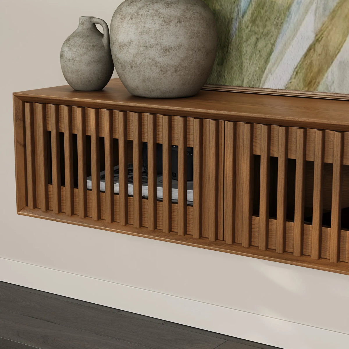 Aeolus 200 cm Mid - Century Media Console - Exclusivia