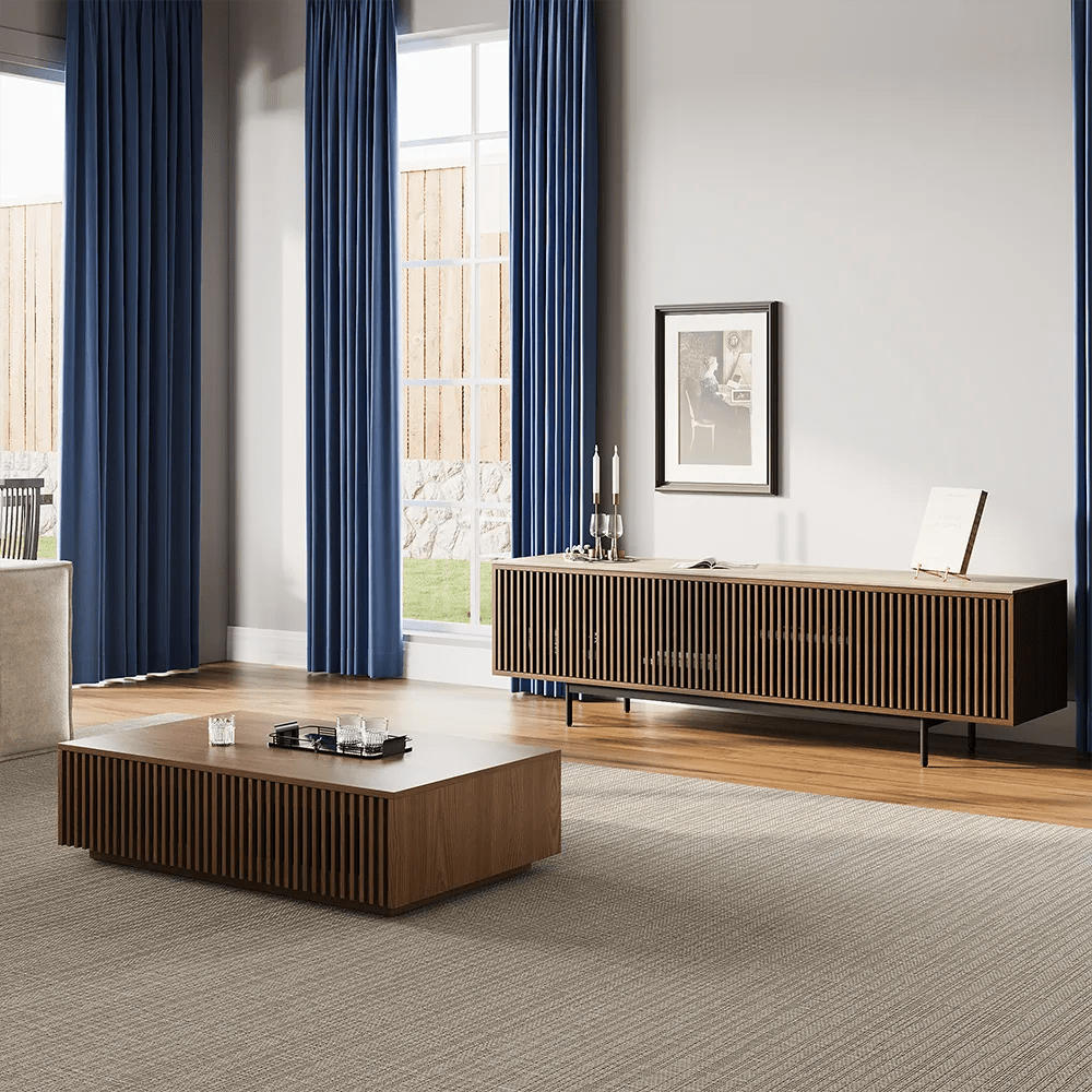 Aeolus 200 cm Mid - Century Media Console - Exclusivia