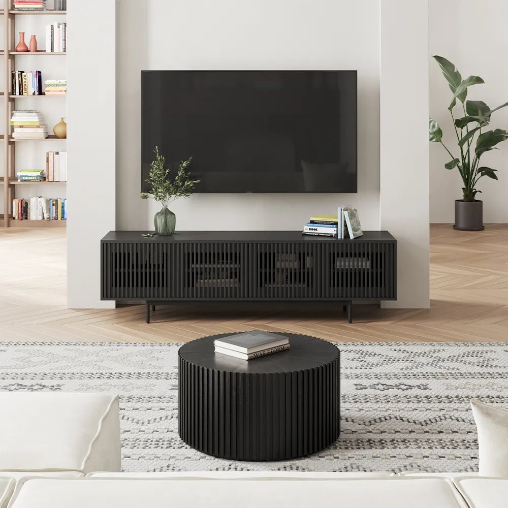 Aeolus 200 cm Mid - Century Media Console - Exclusivia