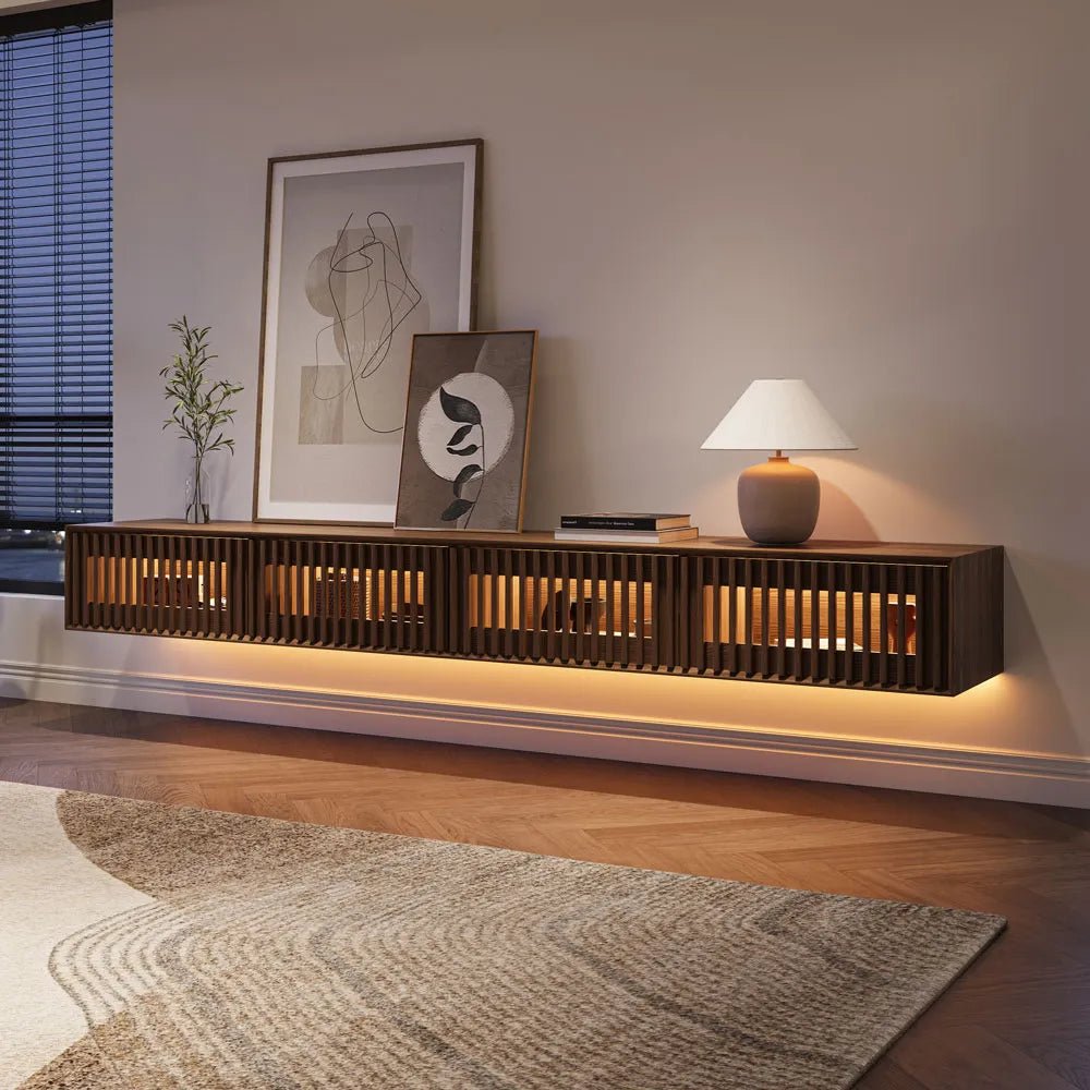 Aeolus 300 cm Modern Wood TV Stand - Exclusivia