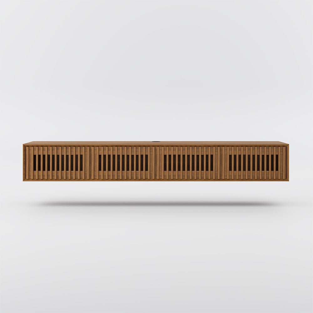 Aeolus Mid-Century Floating LED TV Console - Exclusivia