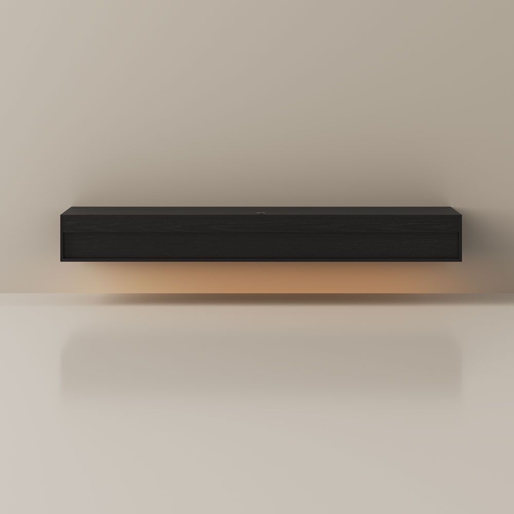 Aeolus Mid-Century Floating LED TV Console - Exclusivia