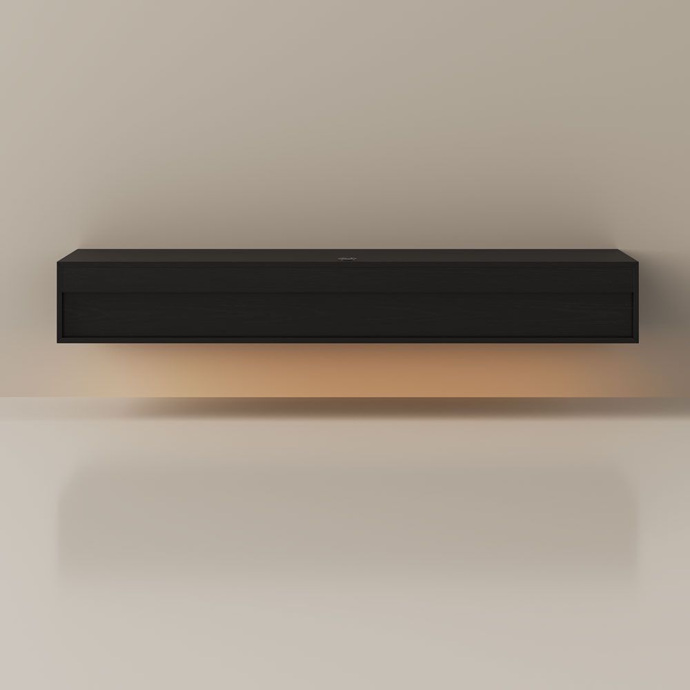 Aeolus Mid-Century Floating LED TV Console - Exclusivia