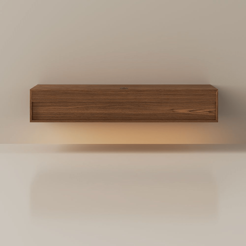 Aeolus Mid - Century Floating LED TV Console - Exclusivia