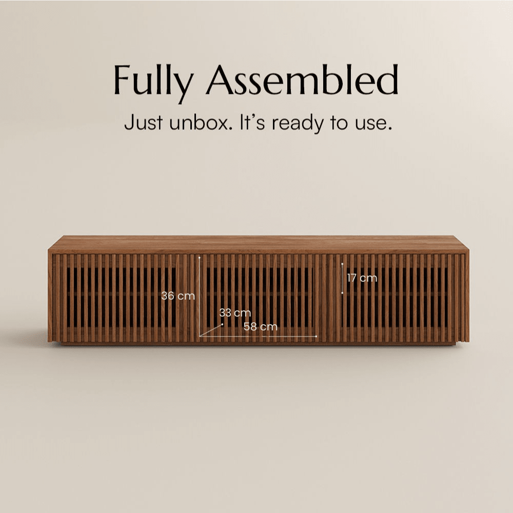 Aeolus Modern Wood TV Stand - Exclusivia
