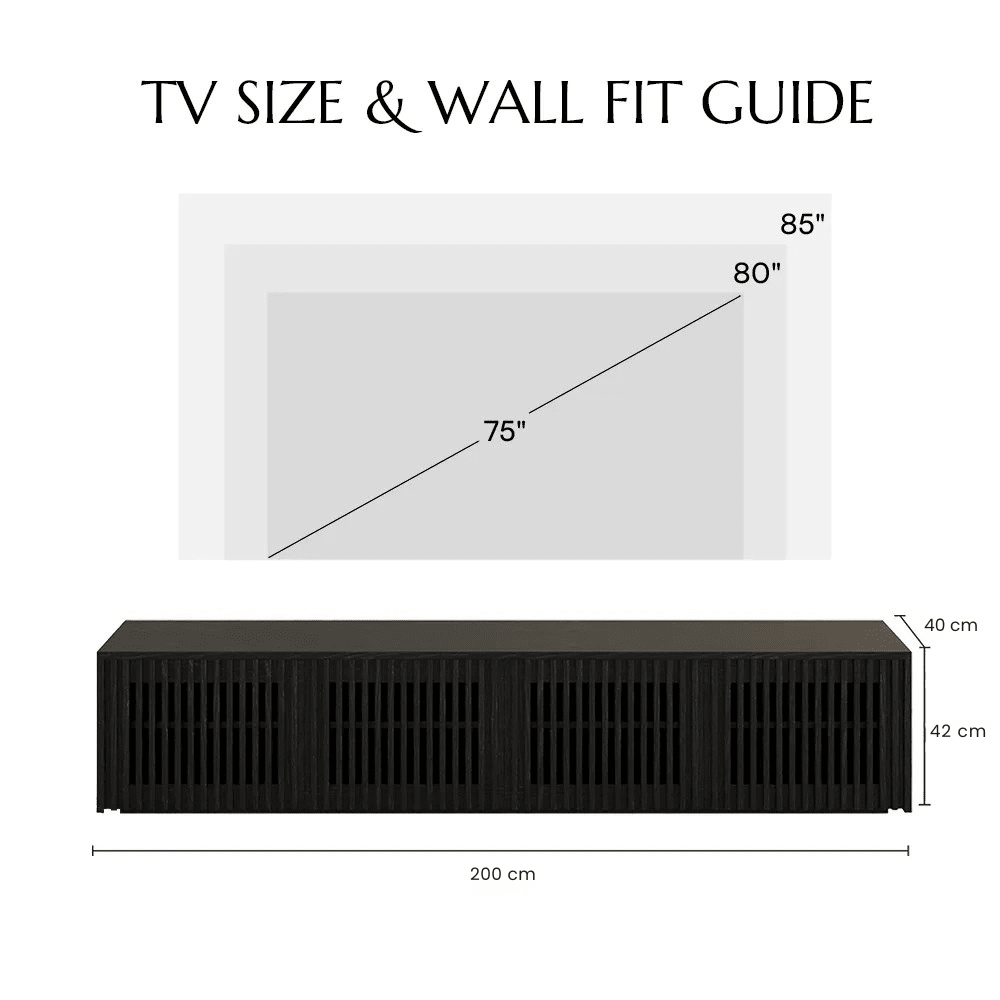 Aeolus Modern Wood TV Stand - Exclusivia