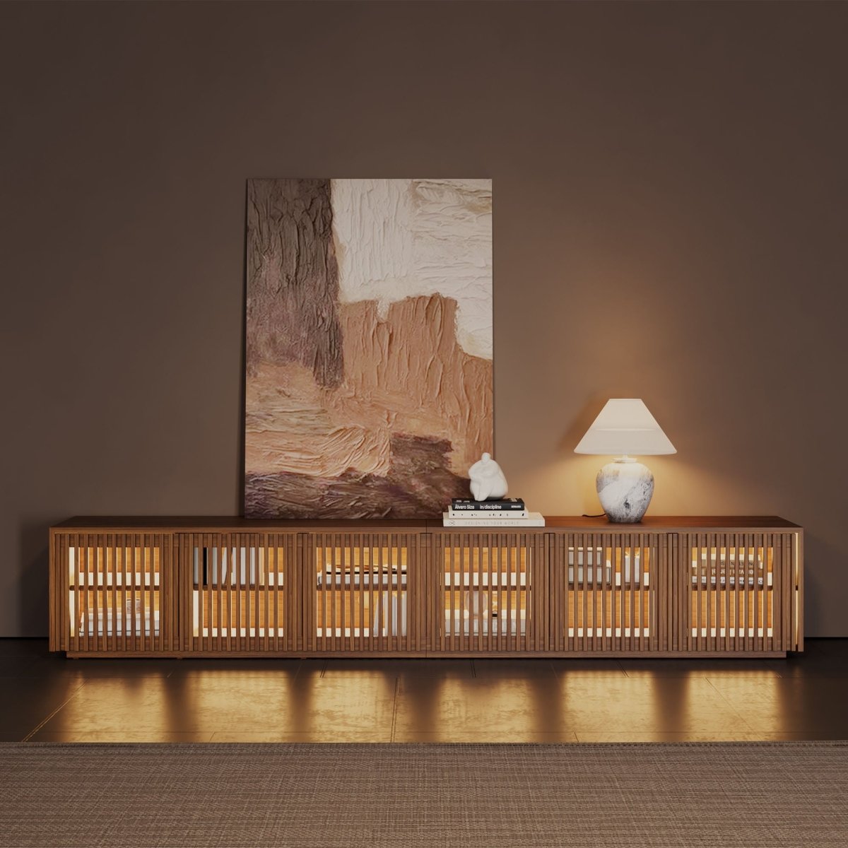 Aeolus Modern Wood TV Stand - Exclusivia