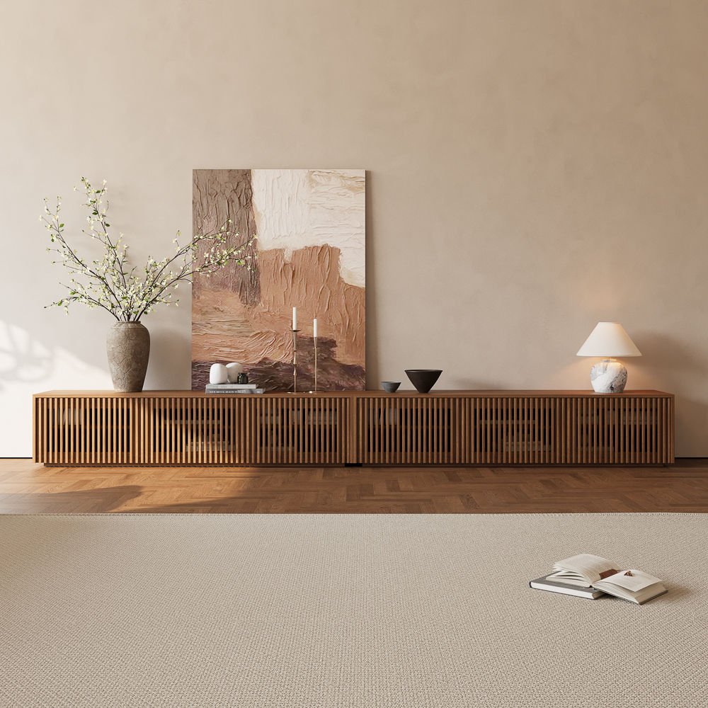 Aeolus Modern Wood TV Stand - Exclusivia