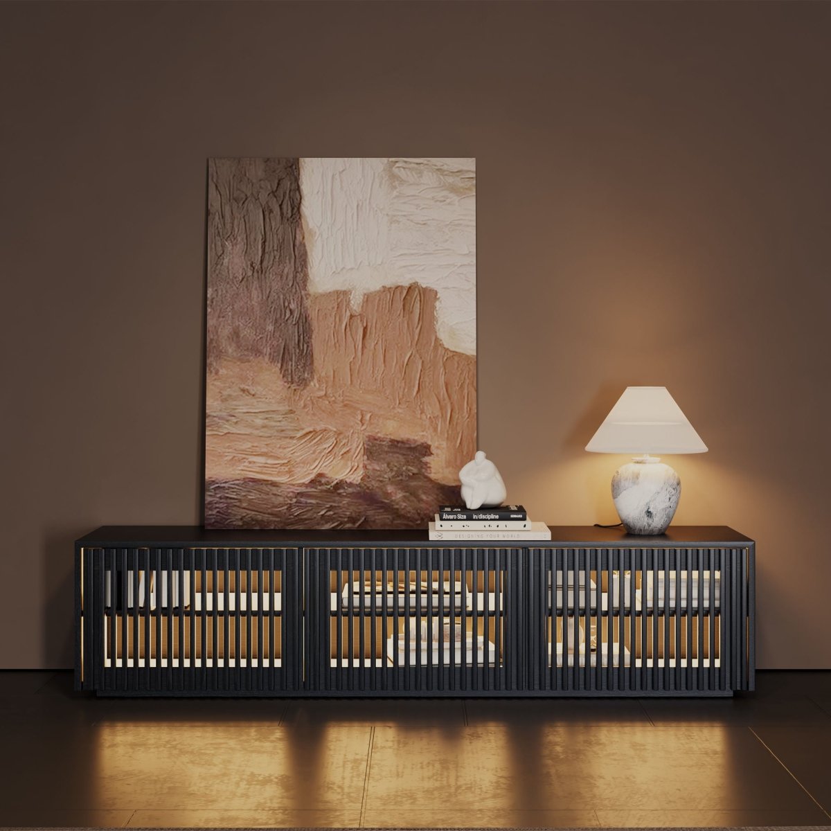 Aeolus Modern Wood TV Stand - Exclusivia
