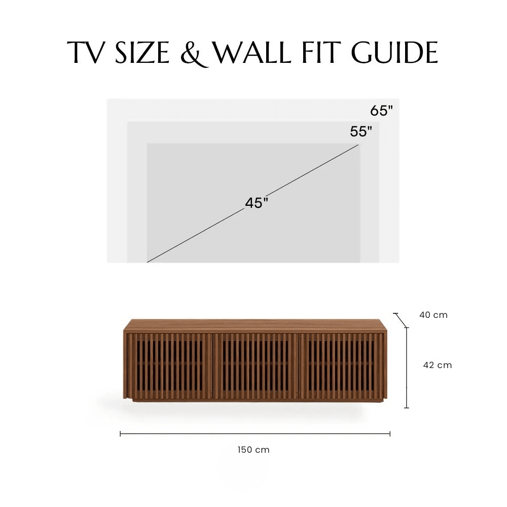 Aeolus Modern Wood TV Stand - Exclusivia