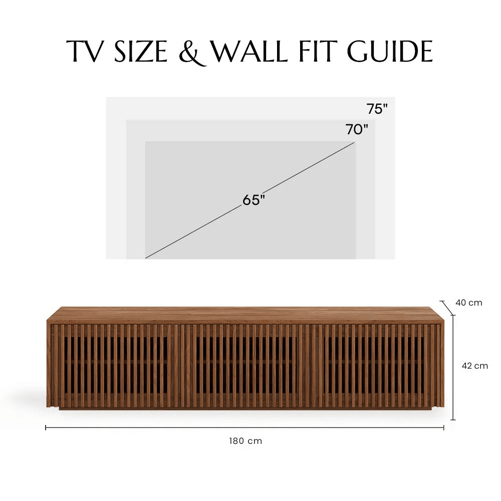 Aeolus Modern Wood TV Stand - Exclusivia