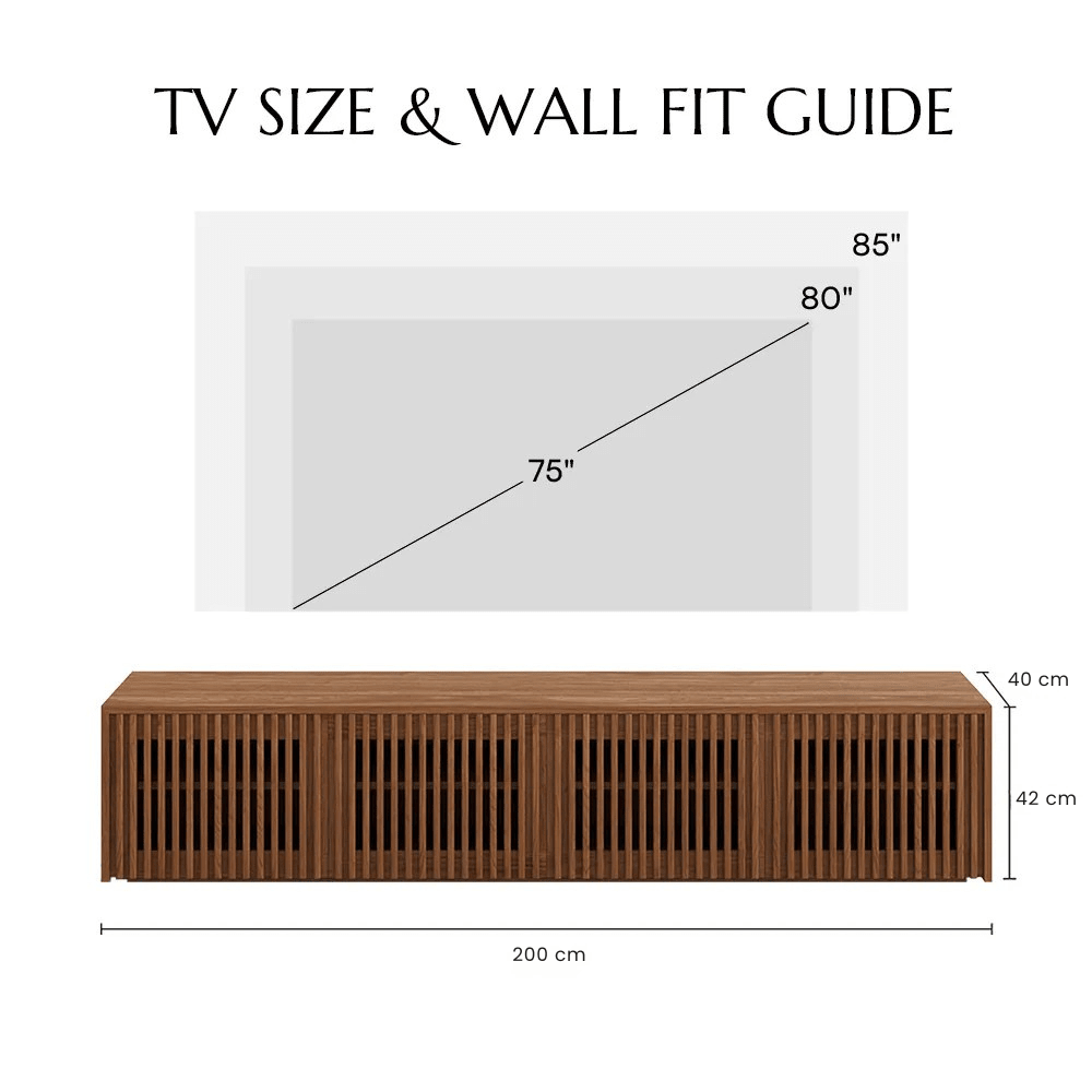 Aeolus Modern Wood TV Stand - Exclusivia