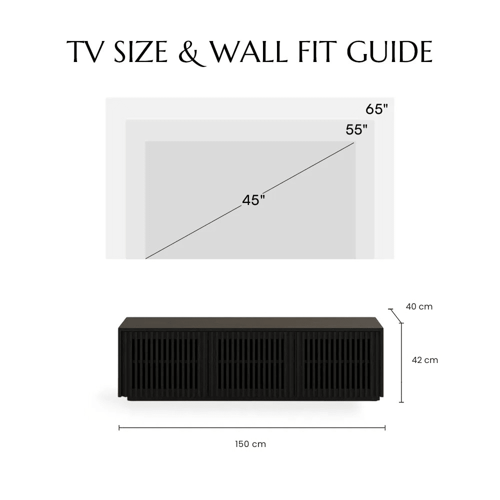 Aeolus Modern Wood TV Stand - Exclusivia