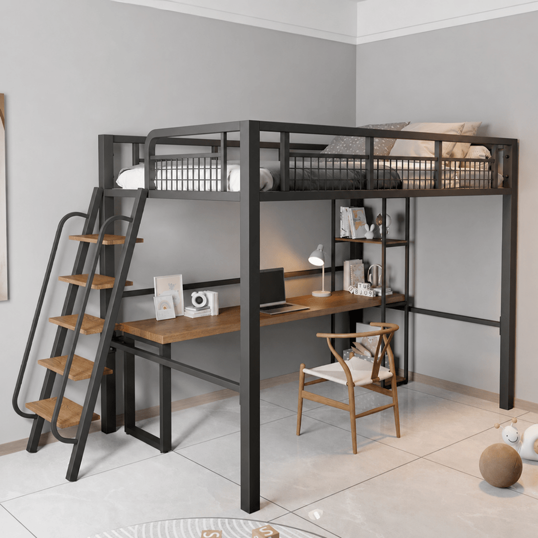AERIS Modern Steel Loft Bedframe - Exclusivia