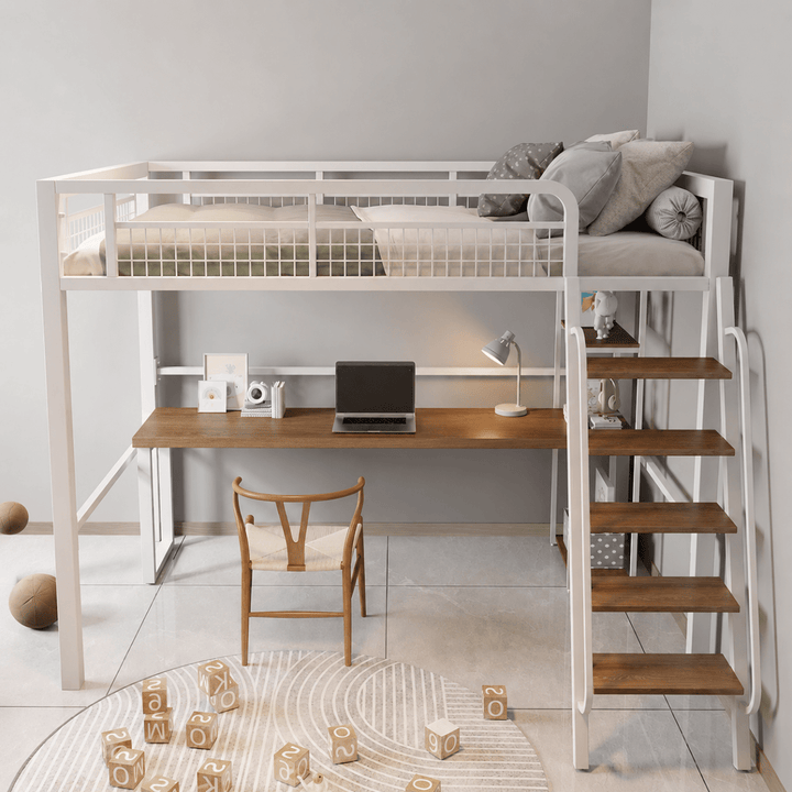 AERIS Modern Steel Loft Bedframe - Exclusivia
