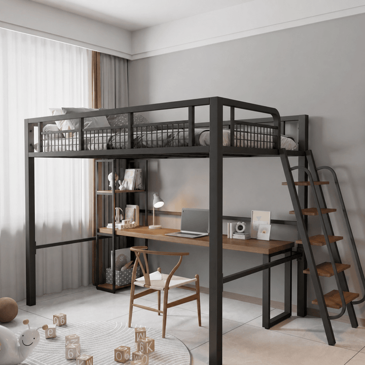 AERIS Modern Steel Loft Bedframe - Exclusivia