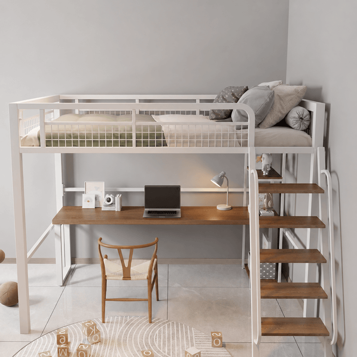AERIS Modern Steel Loft Bedframe - Exclusivia