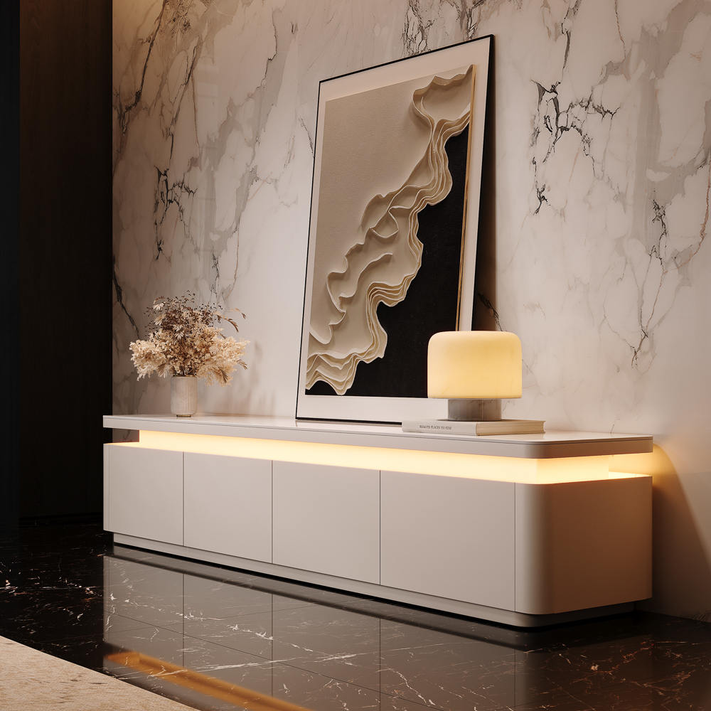 Aether Mid - Century LED TV Console - Exclusivia