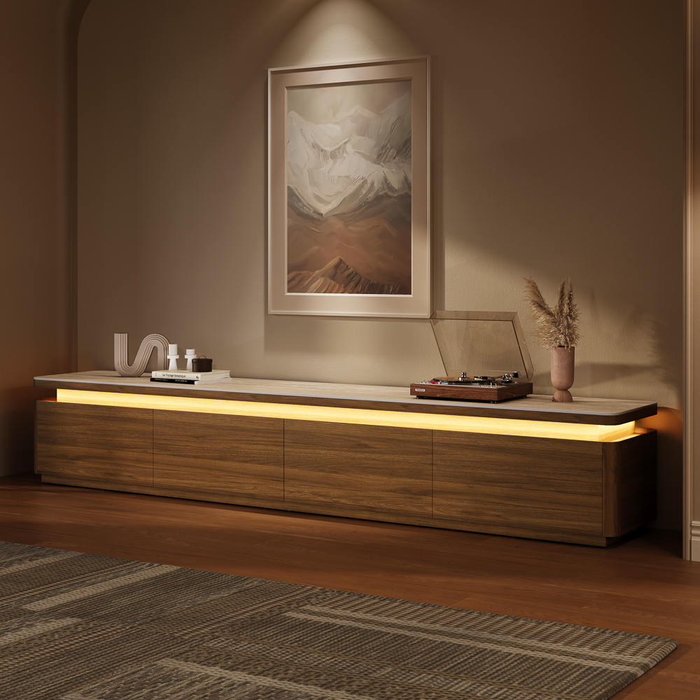 Aether Mid - Century LED TV Console - Exclusivia