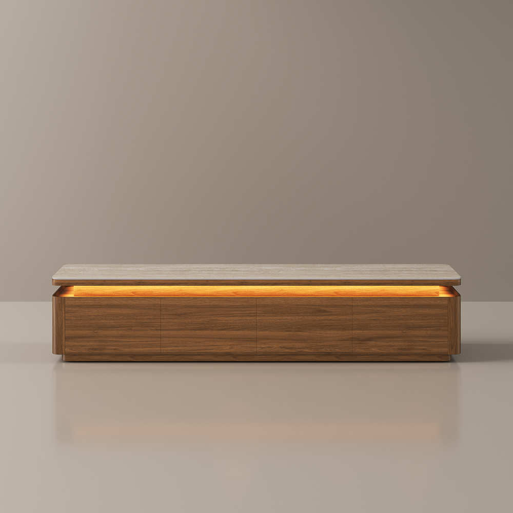 Aether Mid - Century LED TV Console - Exclusivia