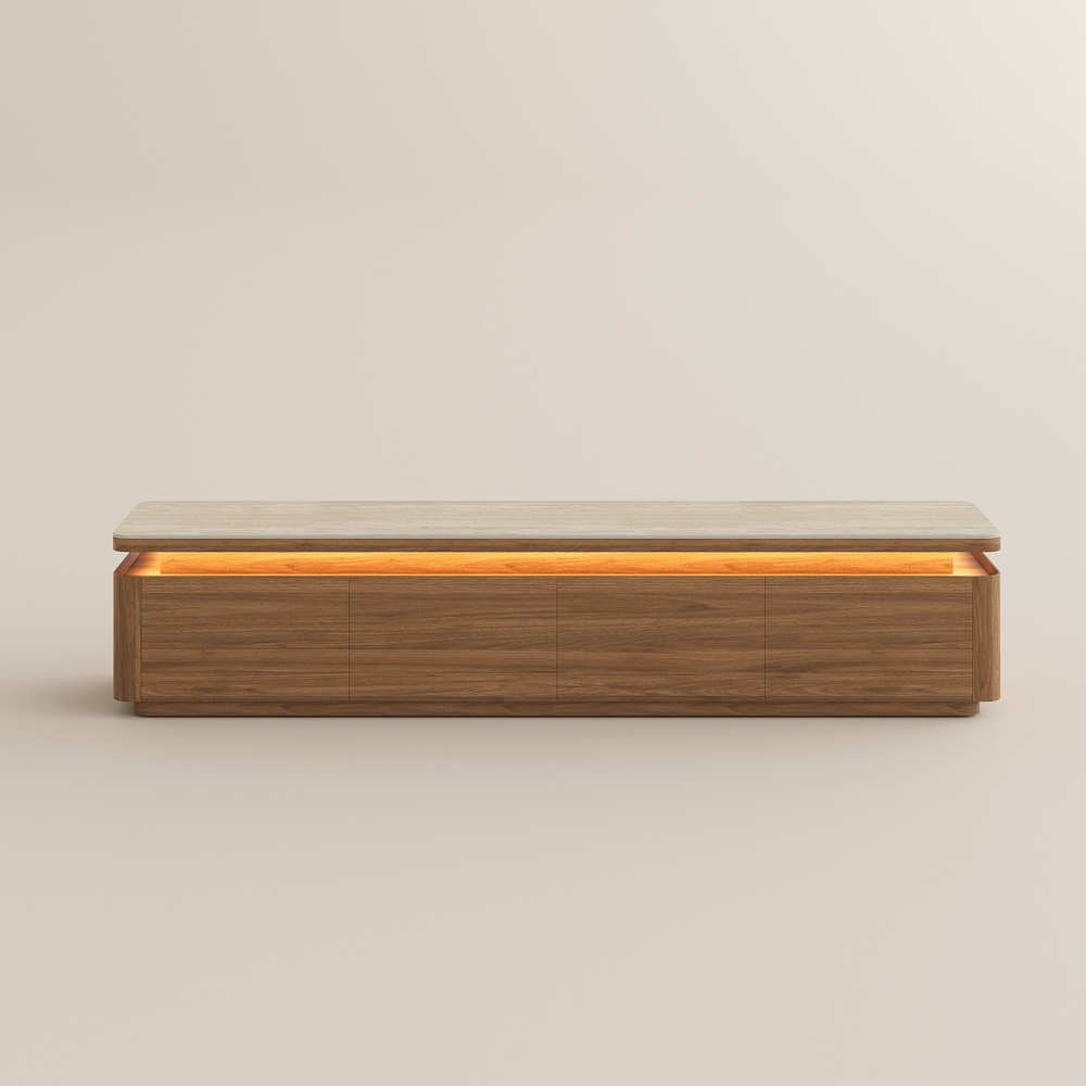 Aether Mid - Century LED TV Console - Exclusivia