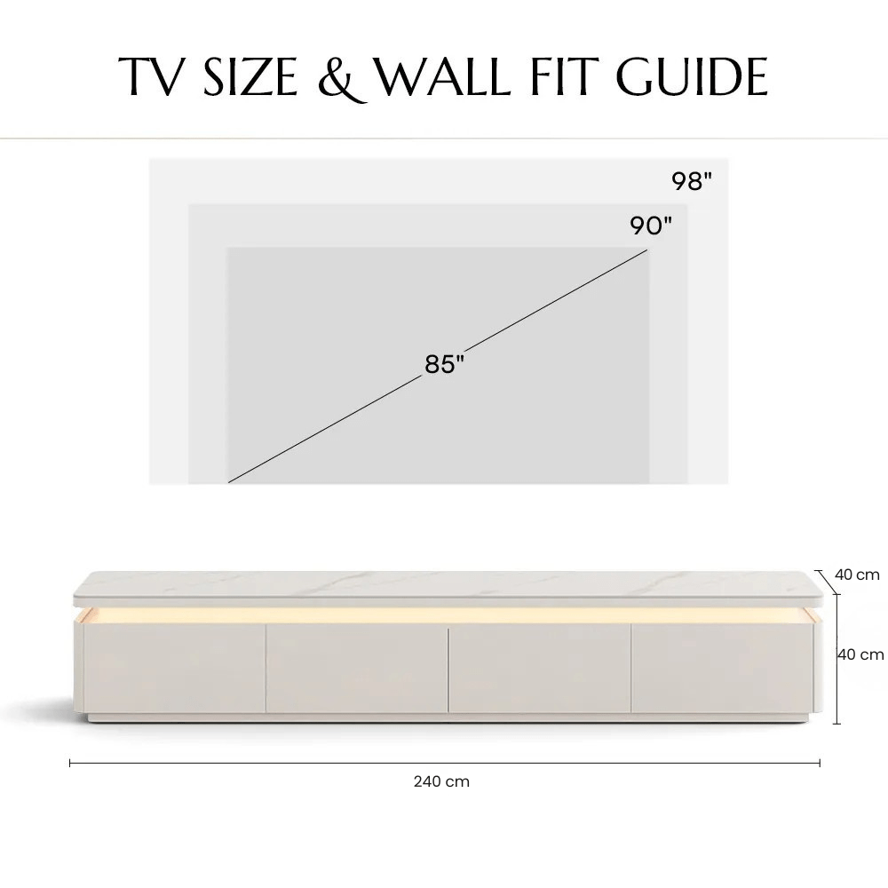 Aether Mid - Century LED TV Console - Exclusivia