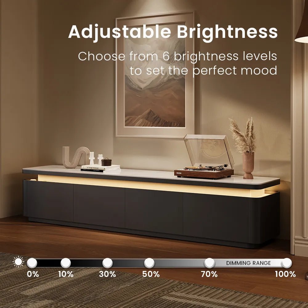 Aether Mid - Century LED TV Console - Exclusivia