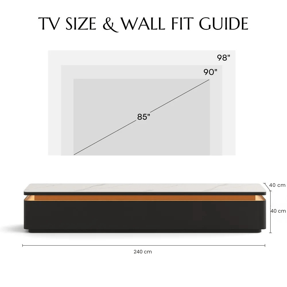 Aether Mid - Century LED TV Console - Exclusivia