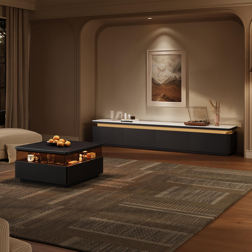 Aether Mid - Century LED TV Console - Exclusivia