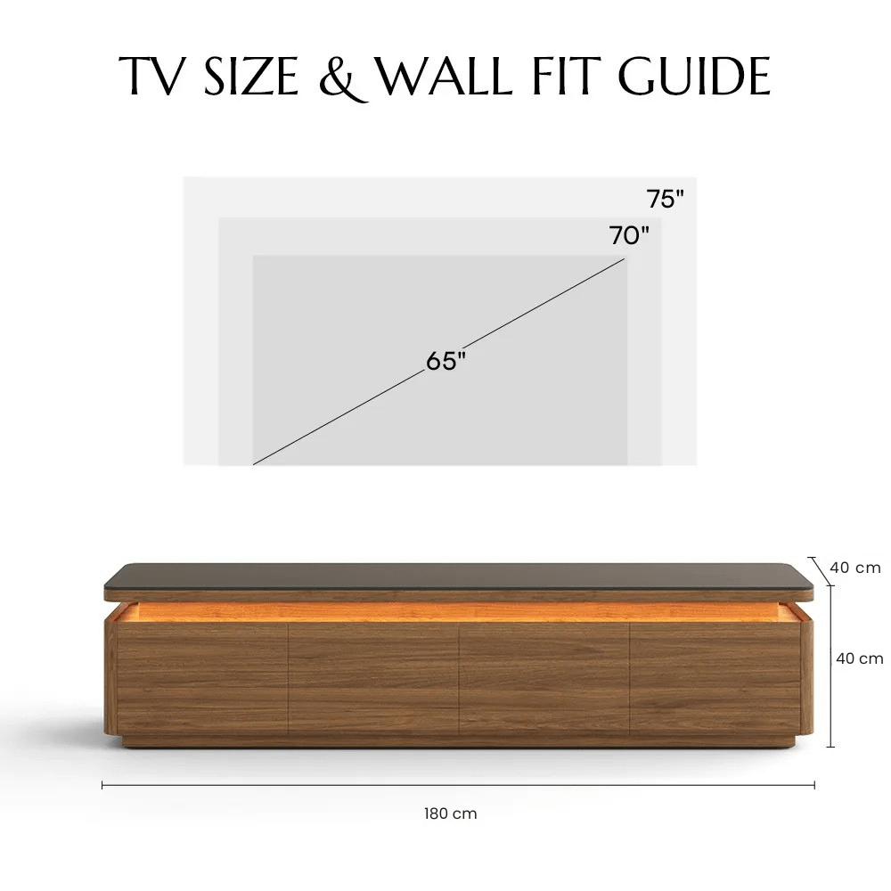 Aether Mid - Century LED TV Console - Exclusivia