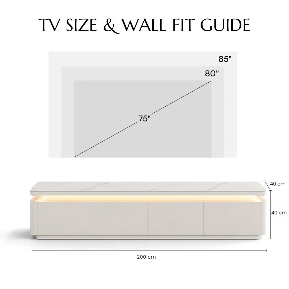 Aether Mid - Century LED TV Console - Exclusivia