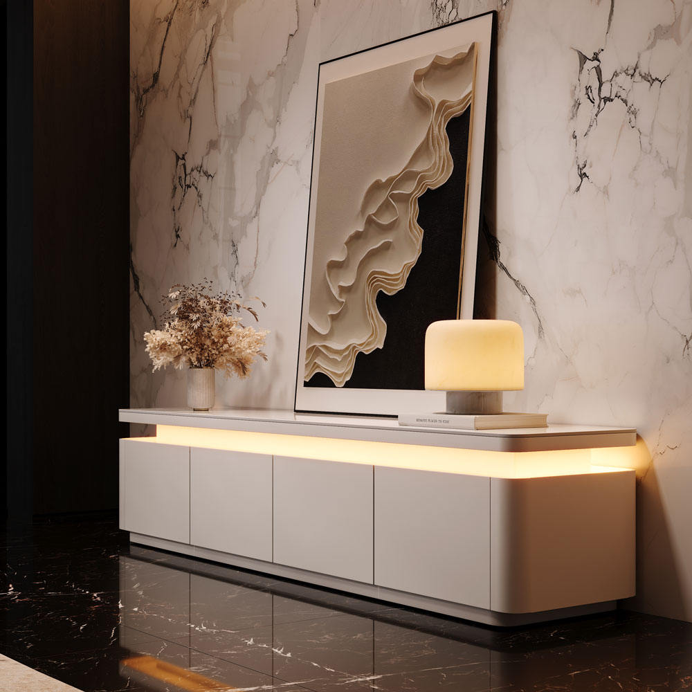 Aether Mid - Century LED TV Console - Exclusivia