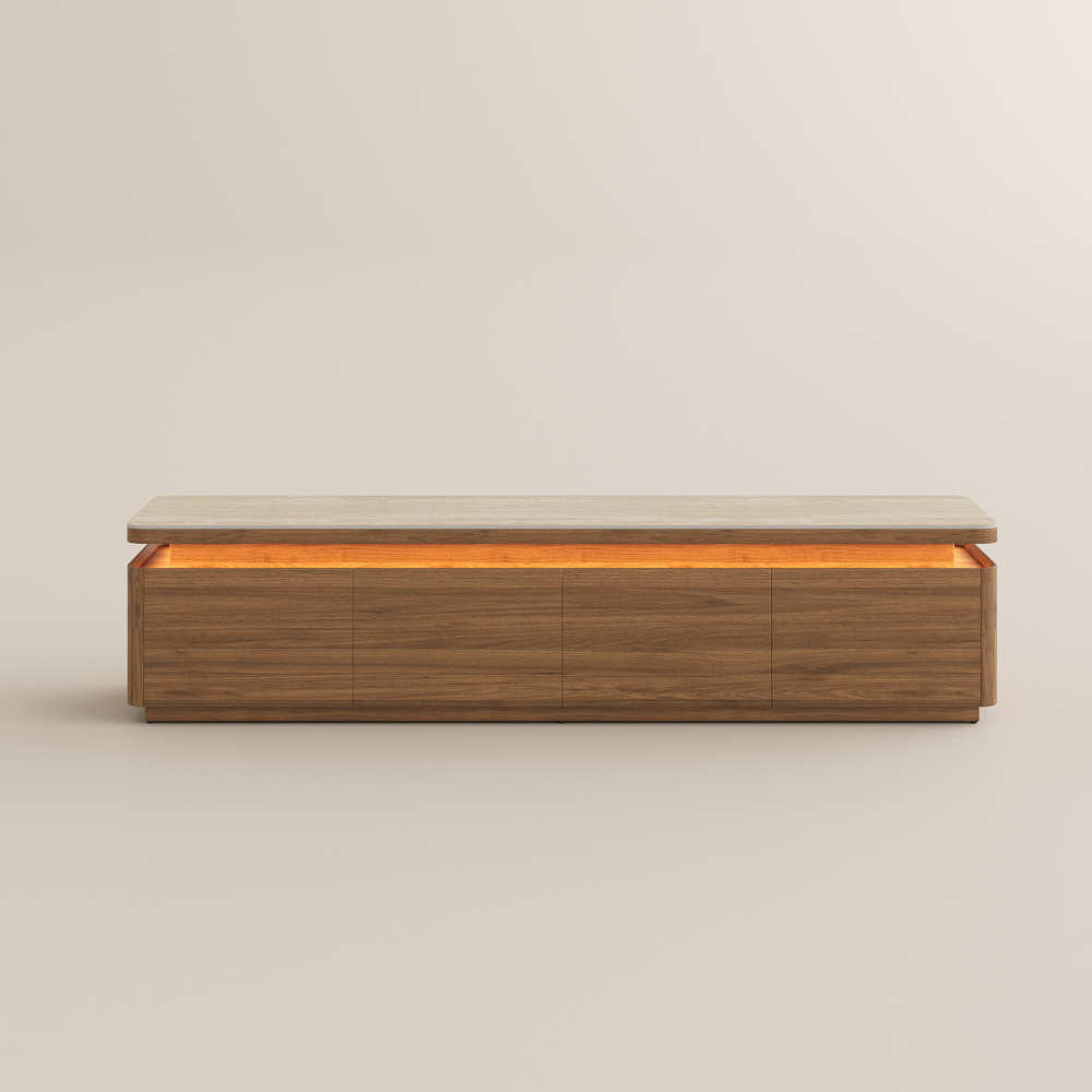 Aether Mid - Century LED TV Console - Exclusivia