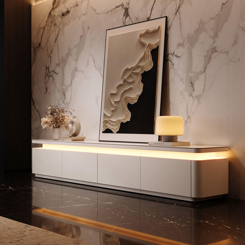 Aether Mid - Century LED TV Console - Exclusivia