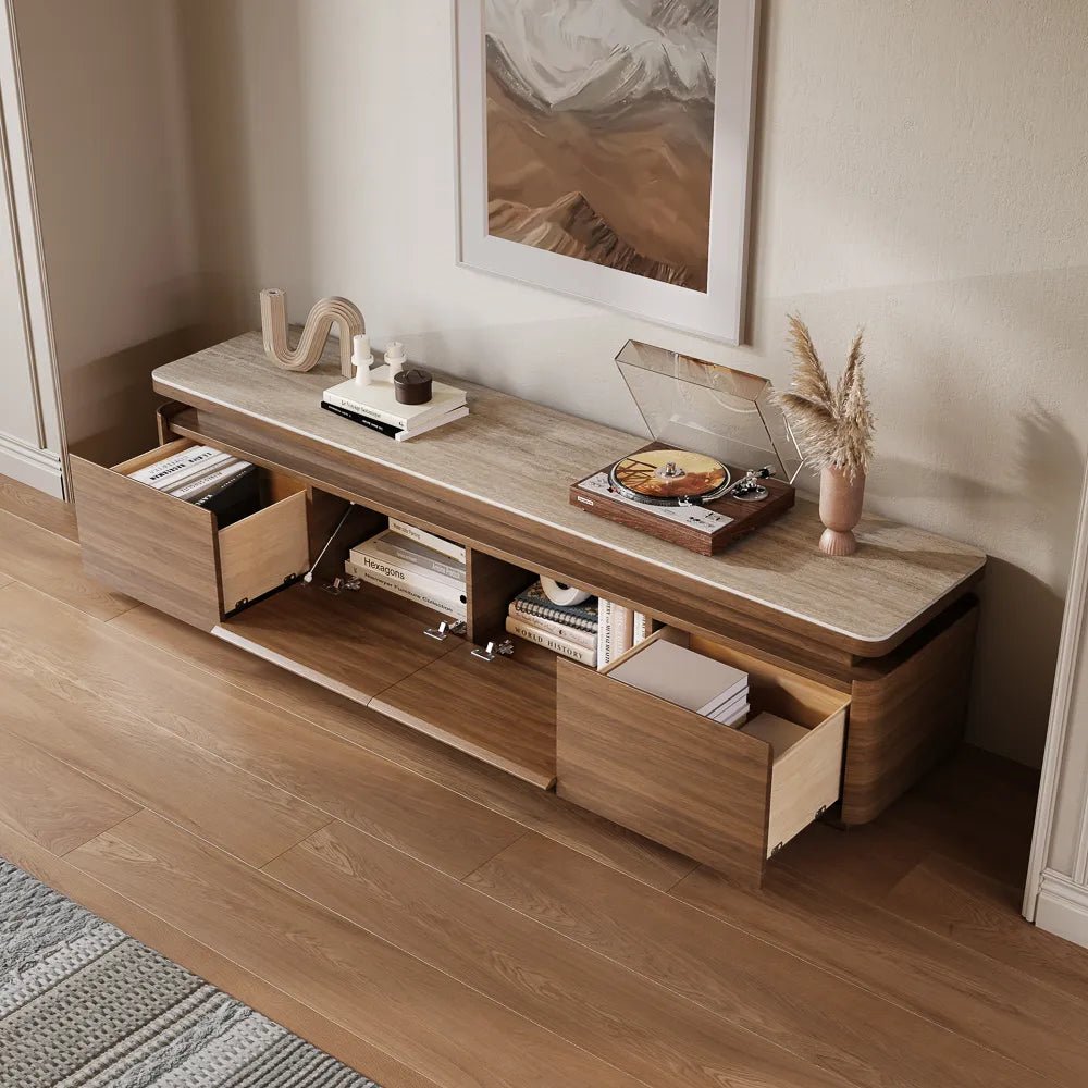 Aether Mid - Century LED TV Console - Exclusivia