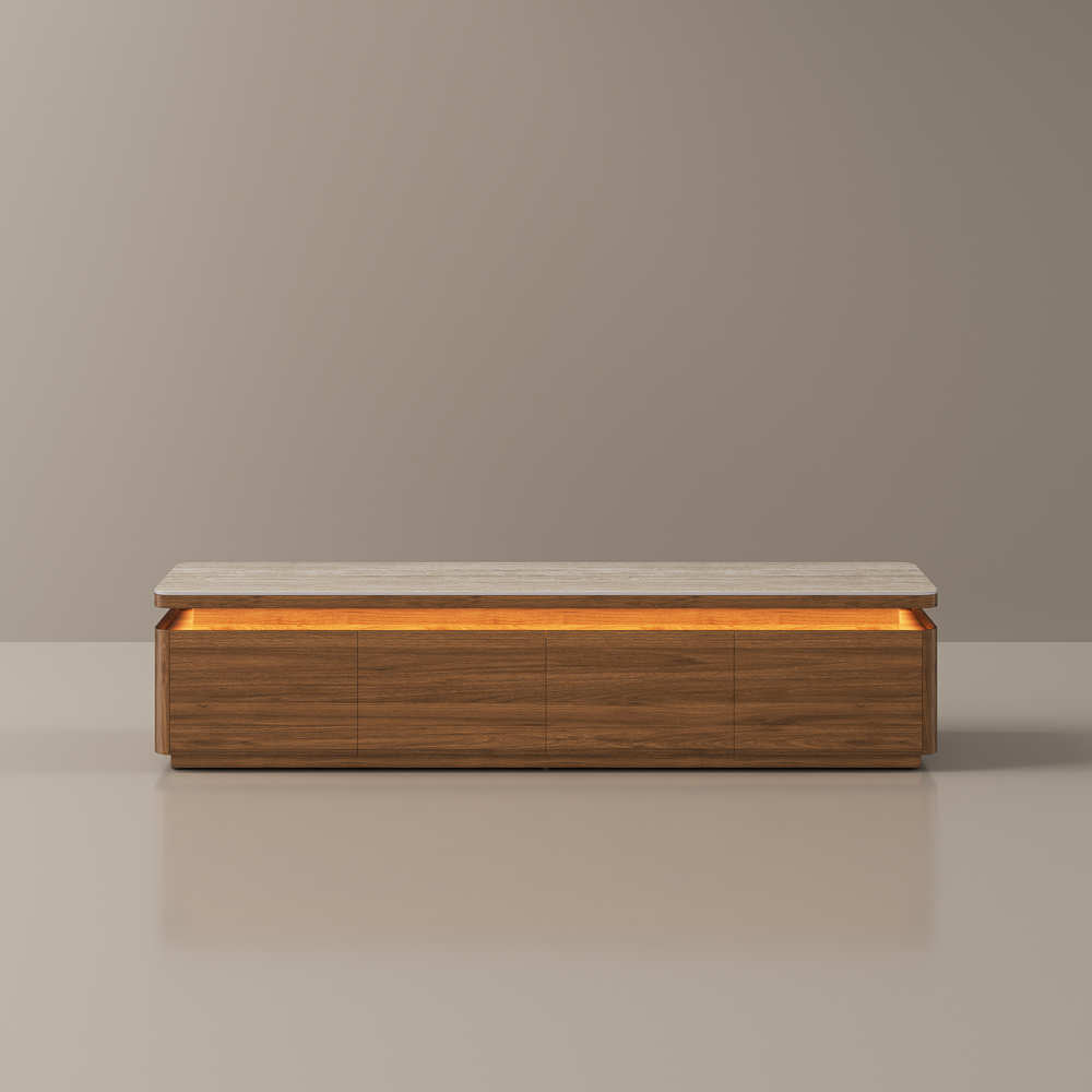 Aether Mid - Century LED TV Console - Exclusivia