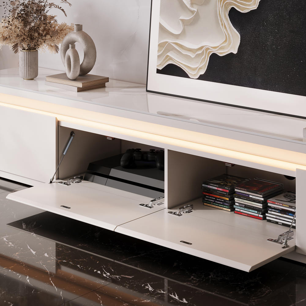 Aether Mid - Century LED TV Console - Exclusivia