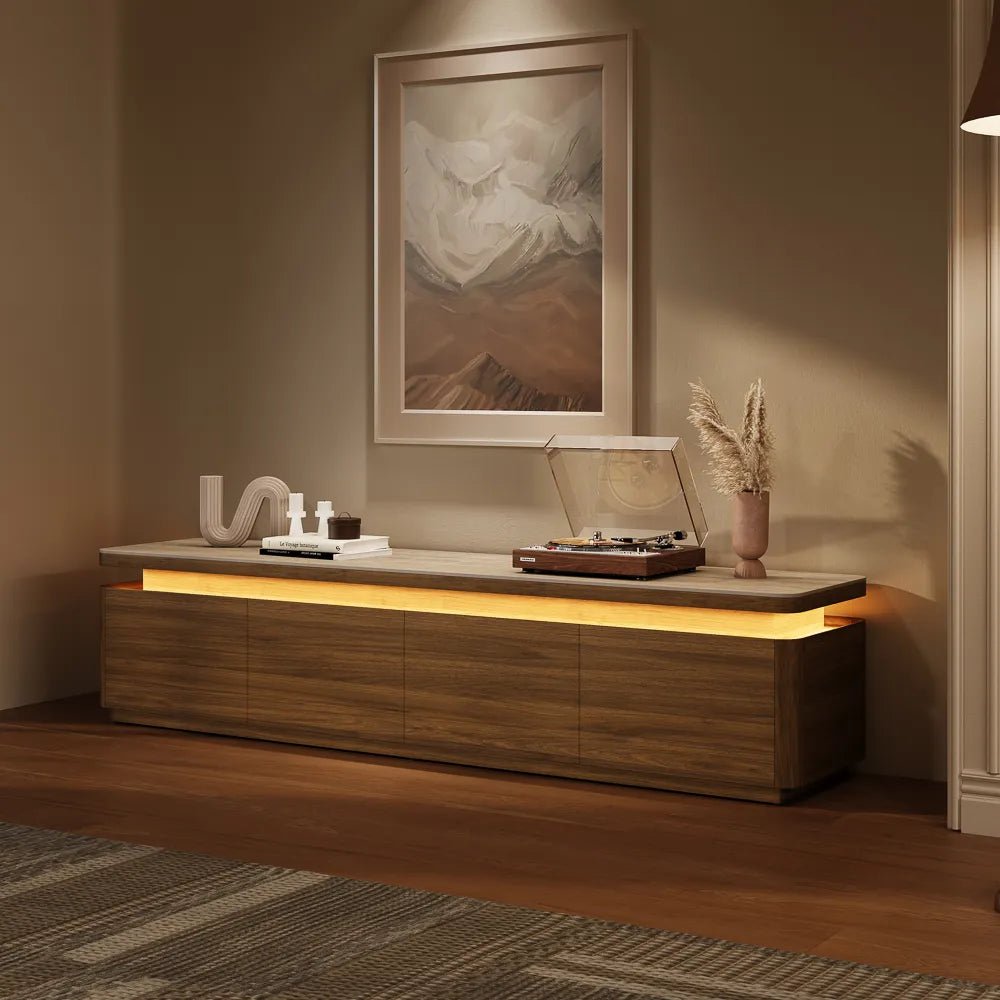 Aether Mid - Century LED TV Console - Exclusivia