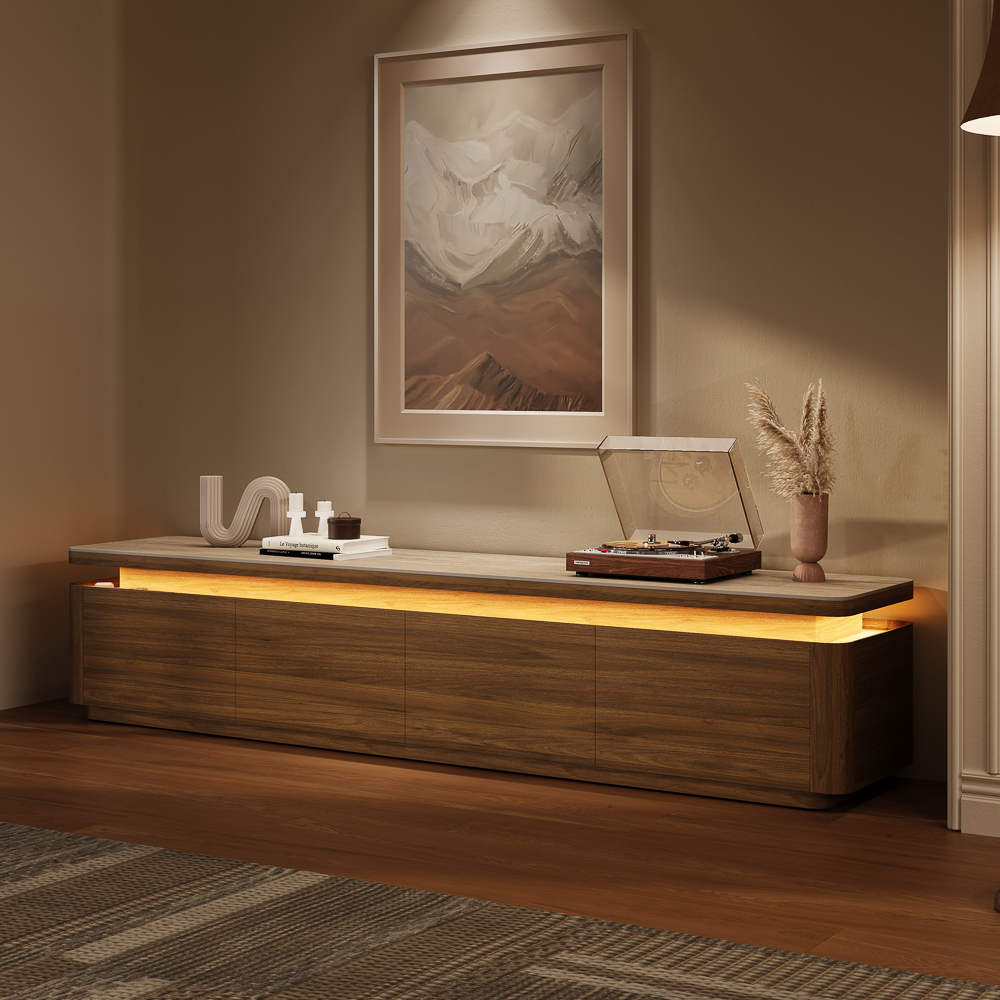 Aether Mid - Century LED TV Console - Exclusivia